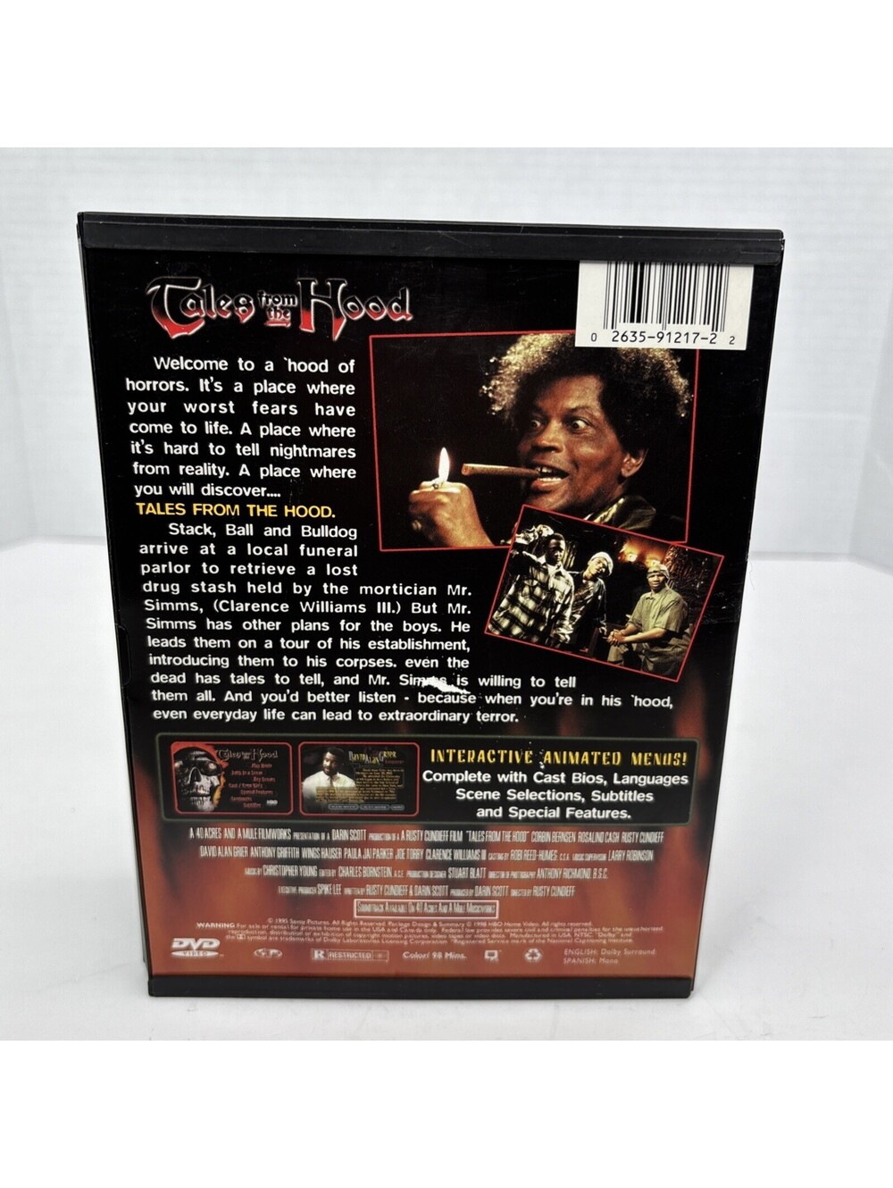 Tales From the Hood DVD 1998 Snapcase HBO OOP Rare Tested - Picture 2 of 9